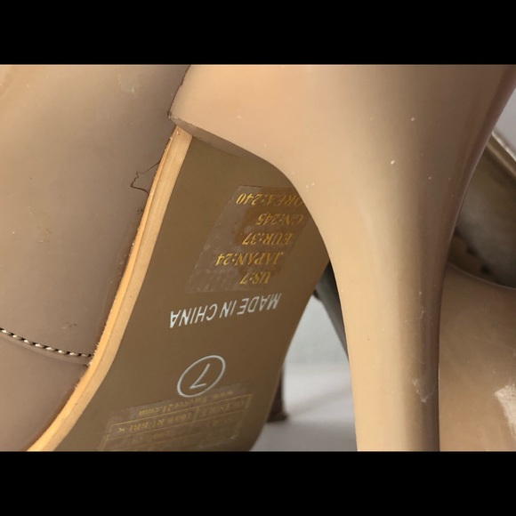 Tan Brown Stilettos Heels Pointed Toe Size 7 - Picture 3 of 5